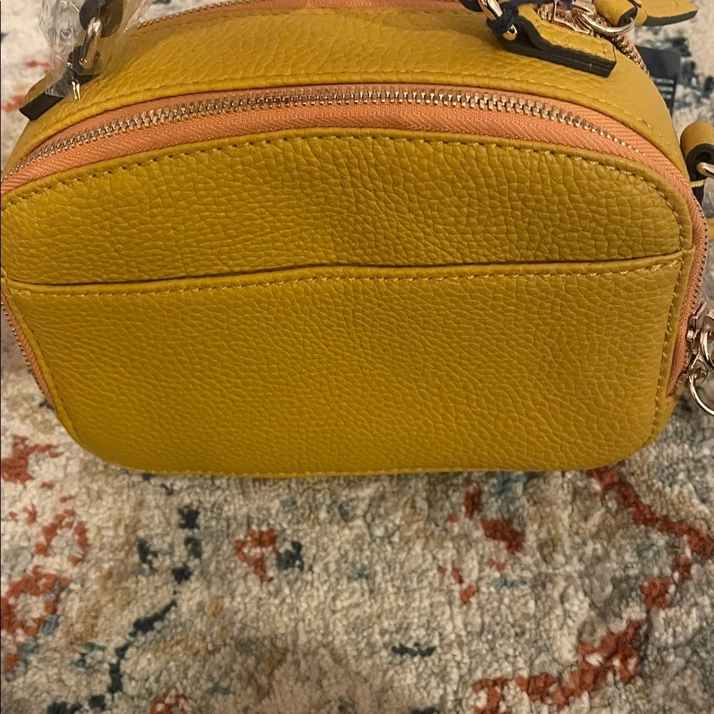 Dooney & Bourke Mustard Leather Crossbody - Picture 4 of 4
